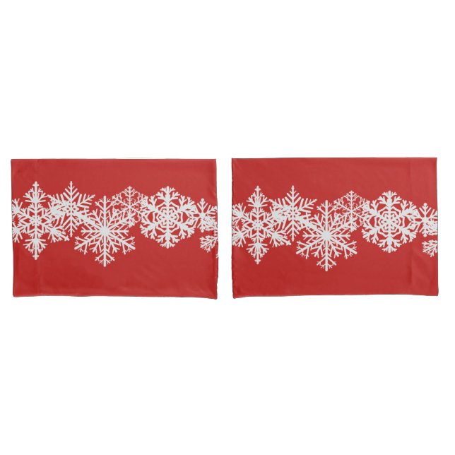 Pillowcase Set-Christmas Snowflakes (Front-Set)