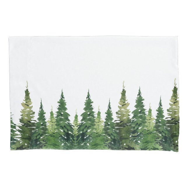 Pillowcase - Watercolor Forest (Front)