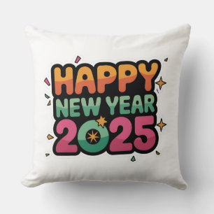   Pillows with Personality: Happy New year 2025