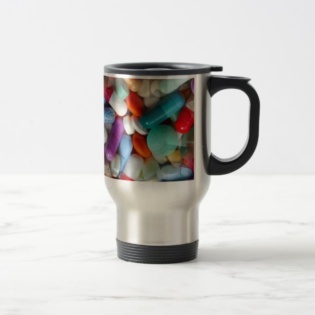 pills drugs travel mug (Right)
