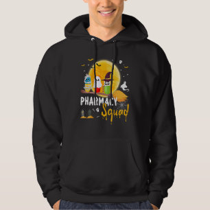 Pills Pharmacist Crew Pharmacy Squad Happy Hallowe Hoodie