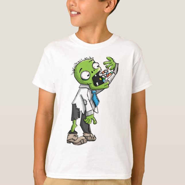 Pills vs Zombies T-Shirt (Front)