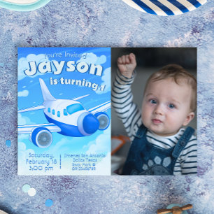 Pilot - Aeroplane Boy Birthday Invitation