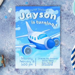 Pilot - Aeroplane Boy Birthday Invitation