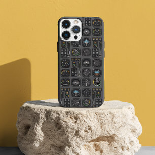 Pilot Aeroplane cockpit dash Instruments Aviation iPhone 15 Pro Case