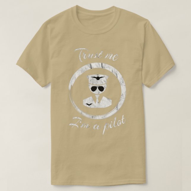 Pilot Aeroplane Gift T-Shirt (Design Front)
