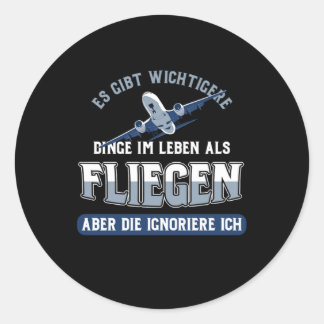 Pilot Aircraft Flight Planes Gift There Are More I Classic Round Sticker