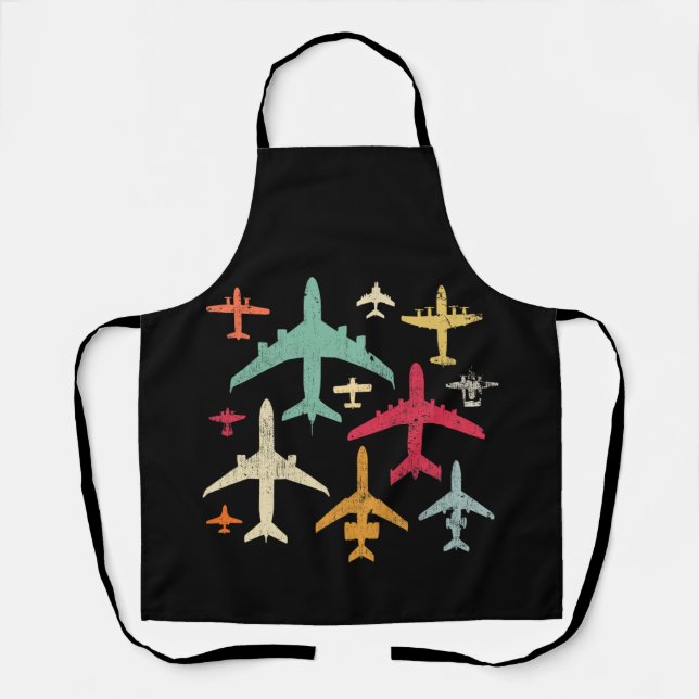 Pilot Aircraft Mechanic Different Kinds Of Planes Apron (Front)