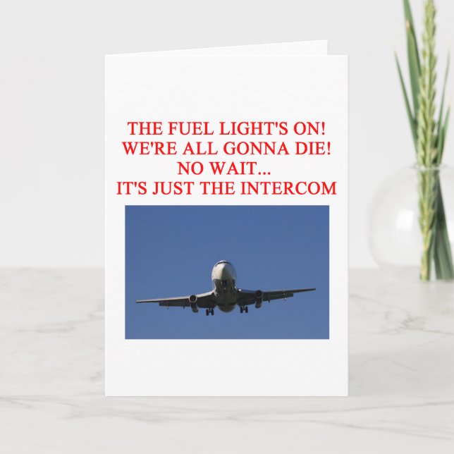 PILOT airline joke Card (Front)