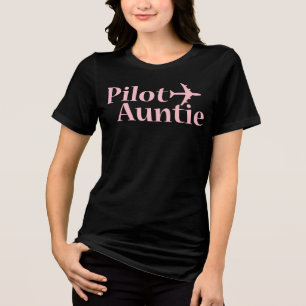 Pilot Auntie  Tri-Blend Shirt