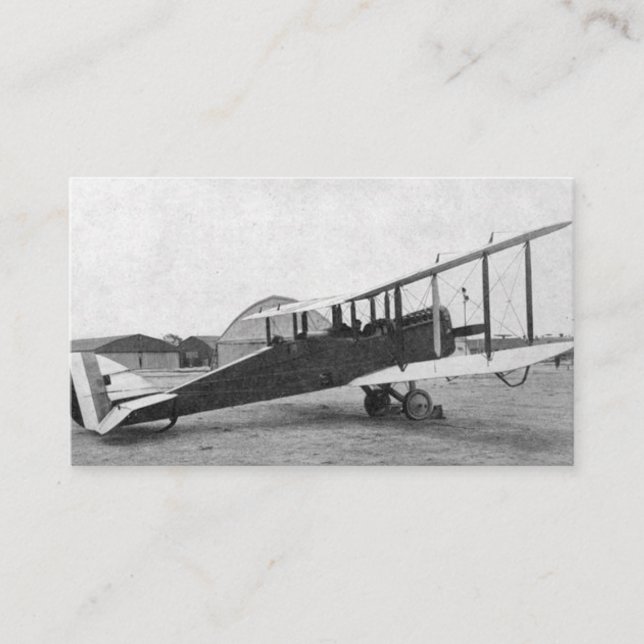 Pilot Aviation Airplane Vintage Business Card (Front)