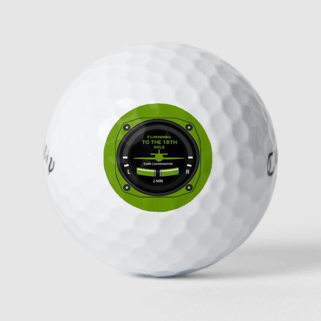 Pilot Aviation Geek Golf Balls (Front)