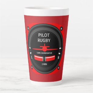 Pilot Aviation Geek Latte Mug