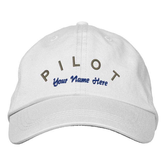 Pilot Aviator Custom Hat (Front)