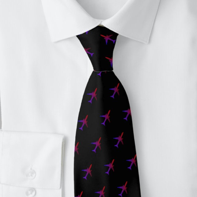 Pilot Blue Navy Aeroplane NeckTie (Creator Uploaded)