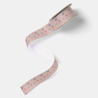 Pilot Bugs in Pink Satin Ribbon