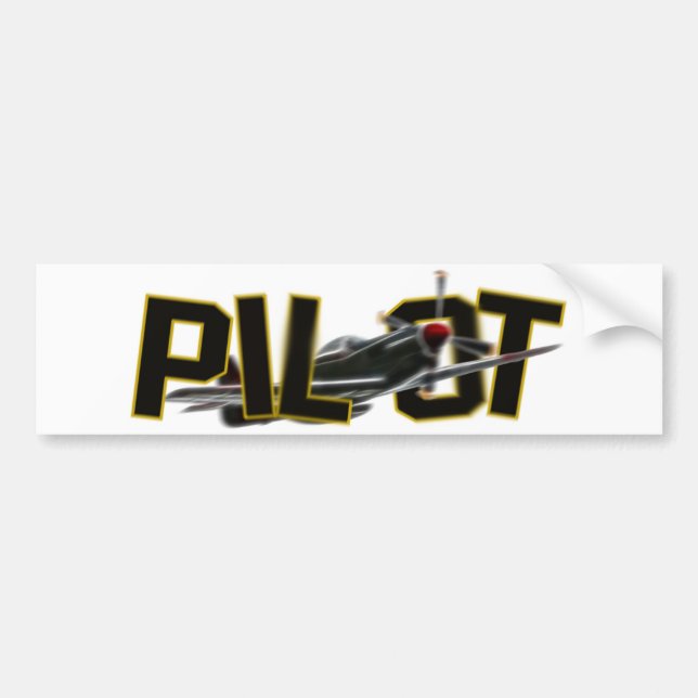 Pilot Bumpersticker Bumper Sticker (Front)