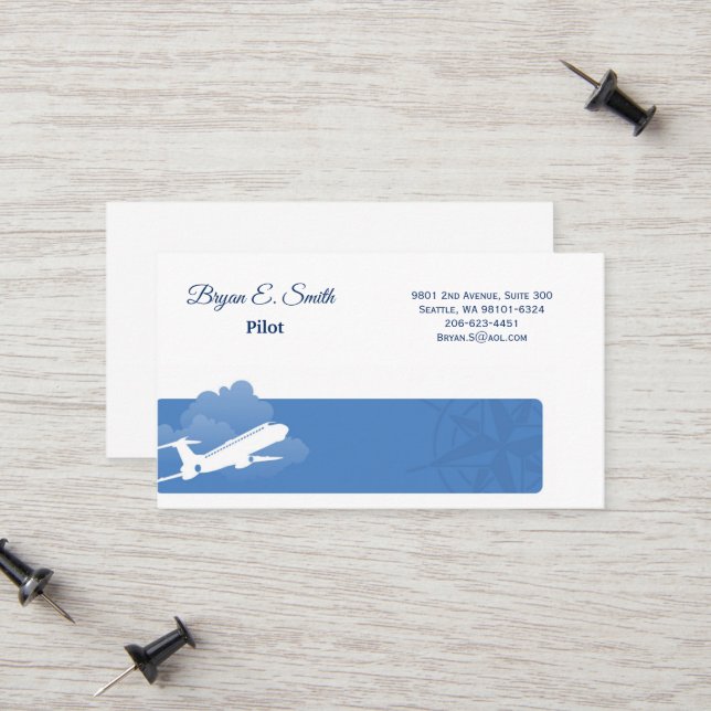 Pilot Business Card (Front/Back In Situ)
