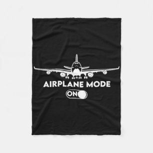 Pilot C172 Flying Gift Airplane Mode Fleece Blanket