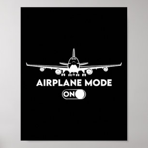 Pilot C172 Flying Gift Airplane Mode Poster
