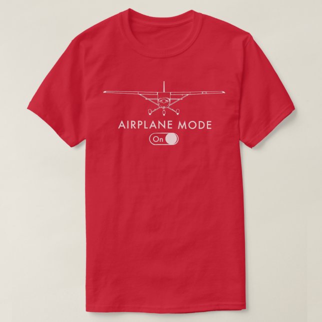 Pilot C172 Flying Gift Airplane Mode  T-Shirt (Design Front)
