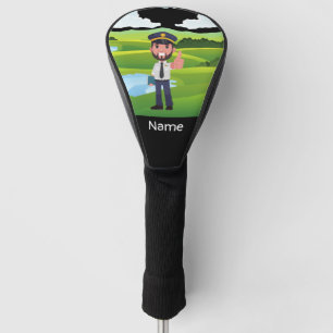 Pilot Captain in the golf course Aviation Lovers Golf Head Cover