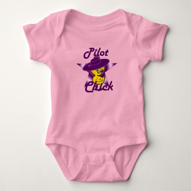 Pilot Chick #9 Baby Bodysuit (Front)