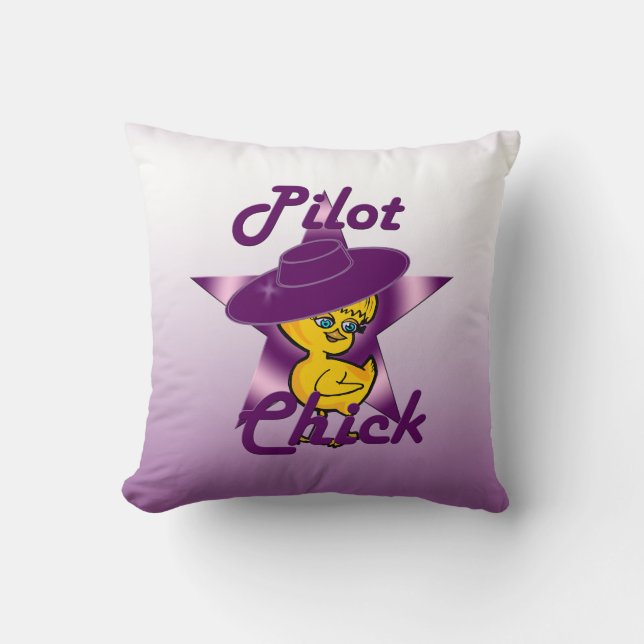 Pilot Chick #9 Cushion (Front)