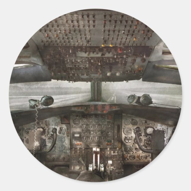 Pilot - Cockpit - We need a pilot or two Classic Round Sticker (Front)