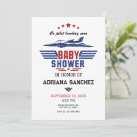 Pilot fighter plane baby shower