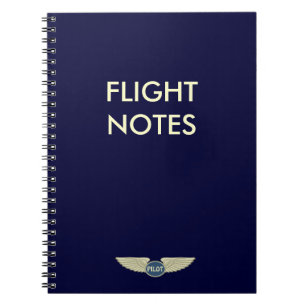 Pilot Flight Notes Spiral Notebook