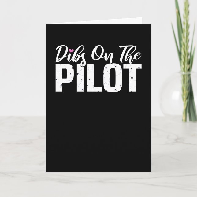 Pilot Flying Captain Airline Aviator Aviation Card (Front)