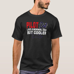Pilot For Dad Men Aviation Aeroplane Aircraft Pilo T-Shirt