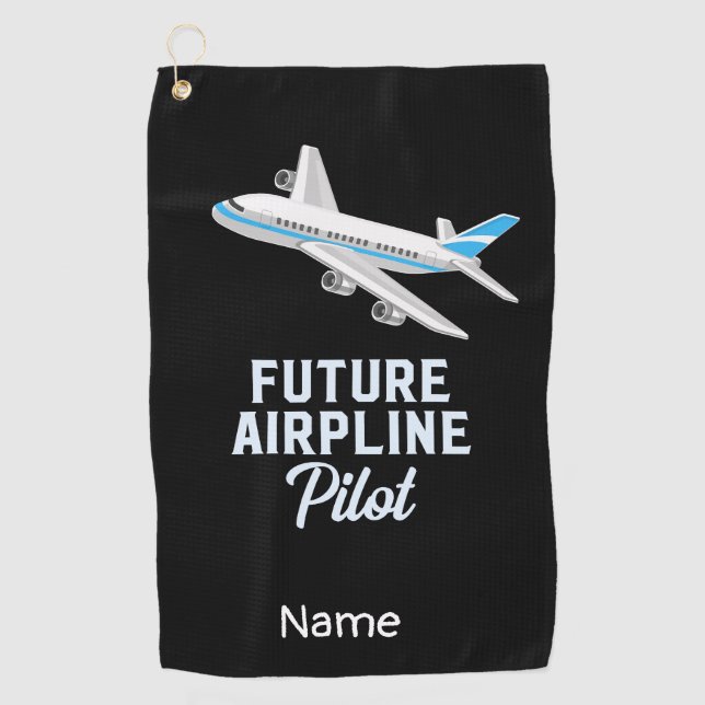 Pilot  Future aeroplane pilot  Golf Towel (Front)