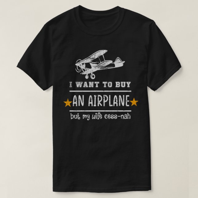 Pilot Gifts For Pilots Pilot Gifts Aeroplane Shirt (Design Front)