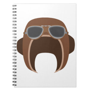 Pilot Helmet Notebook