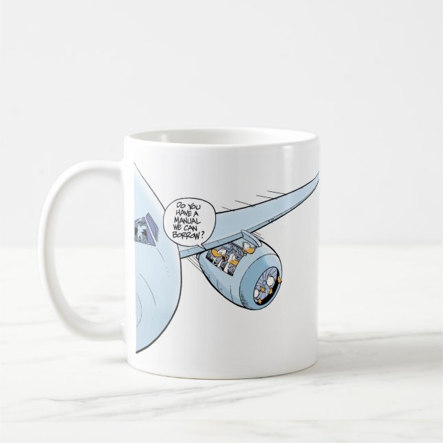 Pilot Humour Coffee Joke Mug (Left)