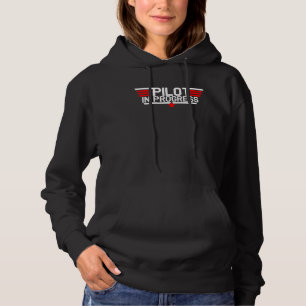 Pilot In Progress Flying Future Aviator Aviation P Hoodie