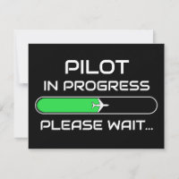 PIlot in Progress Funny Aviation Flight School