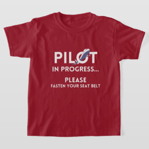 pilot in progress future pilot aeroplane aircraft T-Shirt