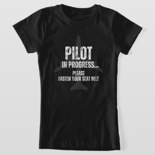 pilot in progress future pilot aeroplane aircraft  T-Shirt