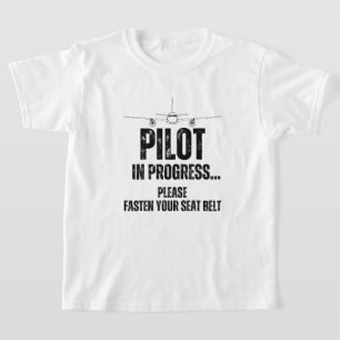 pilot in progress future pilot airplane aircraft T-Shirt