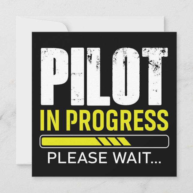 Pilot in Progress… Please Wait | Aviator Humor  (Front)
