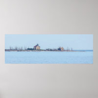 Pilot Island Lighthouse Poster Print