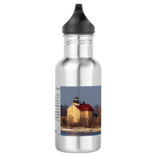Pilot Island Lighthouse water bottle