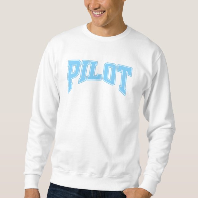 Pilot Life – Fun & Stylish Aviation Graphic Sweatshirt (Front)