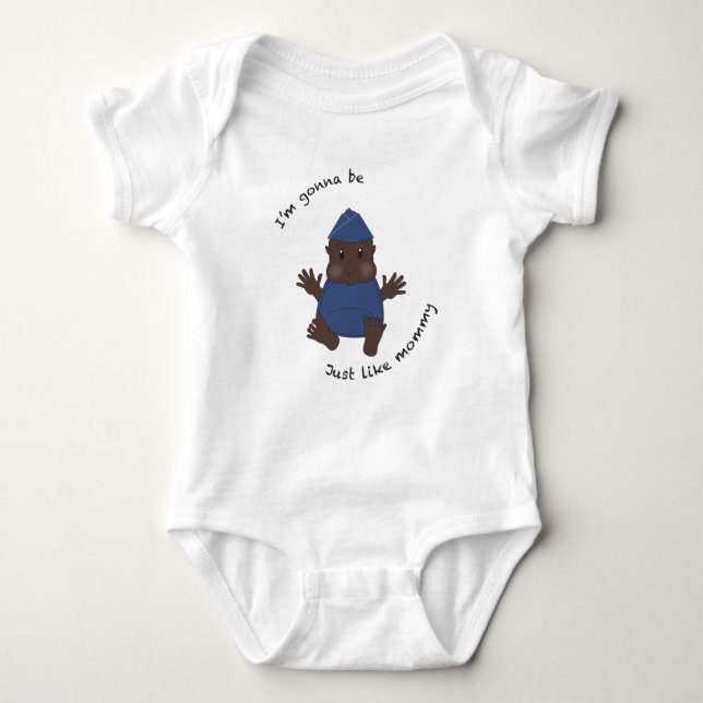 Pilot mummy baby bodysuit (Front)