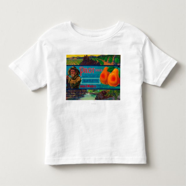 Pilot Pear Crate LabelEl Dorado County, CA Toddler T-Shirt (Front)