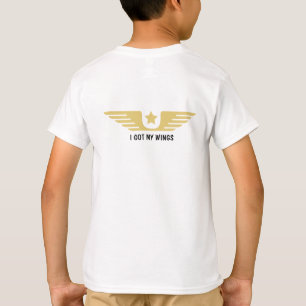 Pilot personalizable gold black & white T-Shirt
