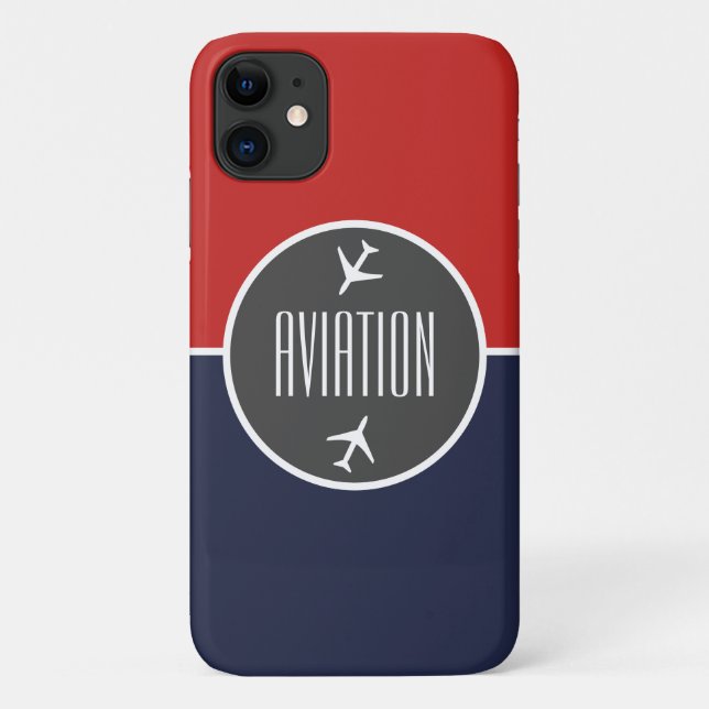 Pilot Plane Aviation Flying iPhone 11 Case (Back)